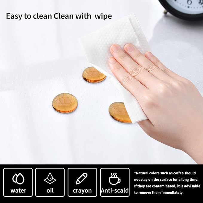 Clear Desk Mat, Non-Slip PVC Desk Protector Mat with Round Edge, Heat Resistant & Waterproof Clear Desk Writing Mat for Home and Office (47.2"*15.7")
