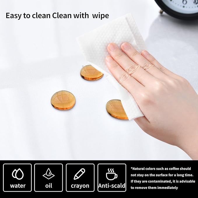 Clear Desk Mat, Non-Slip PVC Desk Protector Mat with Round Edge, Heat Resistant & Waterproof Clear Desk Writing Mat for Home and Office (23.6"*13.8")