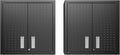 Manhattan Comfort Fortress Storage Units, Charcoal Gray