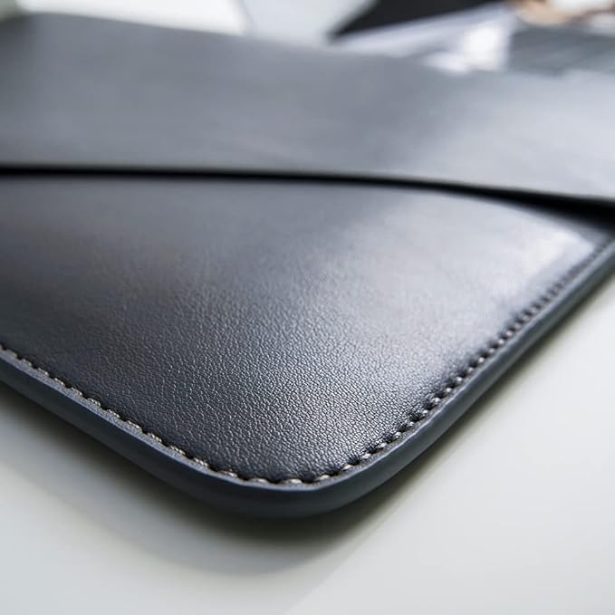 Laptop Sleeve Compatible with New 15.3 inch MacBook Air 2023 2024, Surface Laptop 15, Surface Book 13.5, Surface Laptop Studio with Small Pouch, Mouse Pad and Cord Holder Color Dark Grey