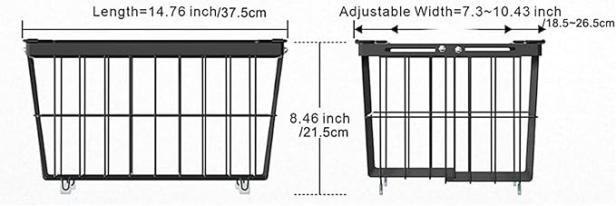 Stackable Freezer Storage Container For Produce Vegetables Snackies Extendable Wire Basket With Clear Bounds Permanent Kitchen Organization Multiple Purpose Refrigerator Food Container