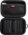 Hermitshell Hard Travel Case for Samsung T7 Shield 2TB / 1TB / 4TB, Portable SSD, USB 3.2 Gen2 External Solid State Drive (Black, Case for 2 Hard Drives)