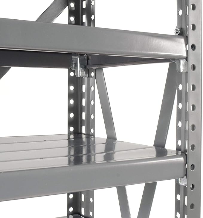 Global Industrial 13 Shelf Steel Shelving with (96) 4" H Plastic Shelf Bins, Blue, 36x12x72