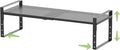 Expandable Countertop Organizer Rack/Shelf with Borders. for Kitchen, Pantry or Office - Heavy-Duty Steel Construction