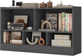 Giantex 5-Cube Bookcase, Freestanding 3-Tier Bookshelf with Spacious Top & Raised Base, Modern Display Storage Organizer, Multipurpose Book Shelf for Living Room, Bedroom, Playroom (Grey)