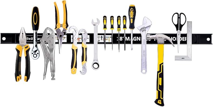 Magnetic Tool Holder 18 Inch 8 Pack Heavy Duty Magnet Tool Bar Strip Rack Wall Mount