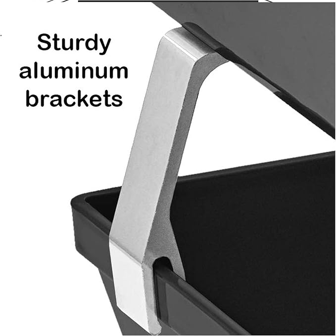 Acrimet Facility 2 Tier Letter Tray, Front Load, Letter Size/A4, Desktop File Organizer, Plastic (Black Color)