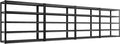 REIBII 48.2''W Garage Shelving Heavy Duty Metal Shelving 3000LBS Storage Shelves Adjustable Metal Shelves Industrial 5 Tier Garage Shelf for Basement Pantry Warehouse Supermarket, 4 Pack