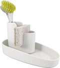 Kitchen Caddy Sponge Scrub Brush Holder and Soap Dish Tray Kitchen Caddy