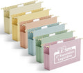 Ansook Extra Capacity Hanging File Folders Legal Size,12 Pack Pastel Colors File Cabniet Folder,Heavy Duty 2" Expansion Hang Folders,Plastic Hanging File Organizer for Office Home File Frame Box