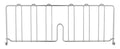 Metro DD24C Super Erecta Chrome Plated Shelf Divider, 24" Width x 8" Height