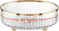 Rotating Skincare Makeup Organizer, 11" Round Lazy Susan, Turntable Vanity Organizers and Storage, Clear Large Spinning Cosmetic Perfume Display Cases (Clear)