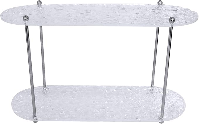 Benkyo 2 Tier Bathroom Vanity Organizer Countertop Shelves Makeup Counter Shelf Storage Organizers for Perfume