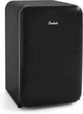 Cooluli Curve 3.8 cu ft Mini Fridge with Freezer - Small Refrigerator for Bedroom, Office, Dorm Room (Black, 3.2 cu.ft Refrigerator, 0.6 Freezer)