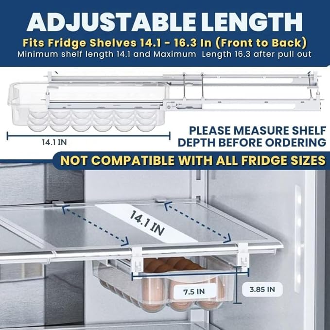 Skywin TidyFriend 3 in 1 Home Organization Kit – Stackable Storage Bins, Laundry Detergent Stand & Refrigerator Egg Drawer, Perfect Holiday Gift for Moms, Homemakers & Home Organization Lovers