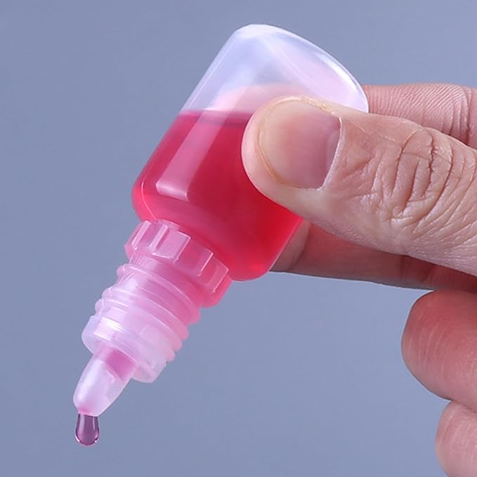 10PCS White Plastic Empty Squeezable Dropper Bottles Portable Eye Liquid Small Refillable Containers with Screw Cap and Plug (white, combination)