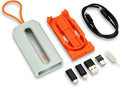JJC 5 in 1 Data Cable Adapter Kit,Data Cable Transfer Storage with Micro USB Type-A OTG Adapter,1.8ft Data and Charger Cable, Charging Cable Convertor for Travel,Hold 2 Micro SD 2 Nano SIM Cards