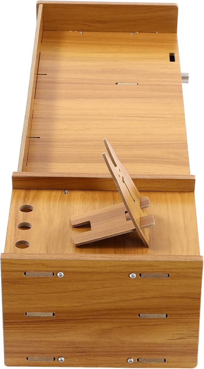 Monitor Stand,Computer Monitor Stand,Computer Rack with Drawers,Desk Shelf Wood Desk Organizer,Wooden Desktop Organizers w/Lock for Home Office Workspace Organizer (4.41lbs)
