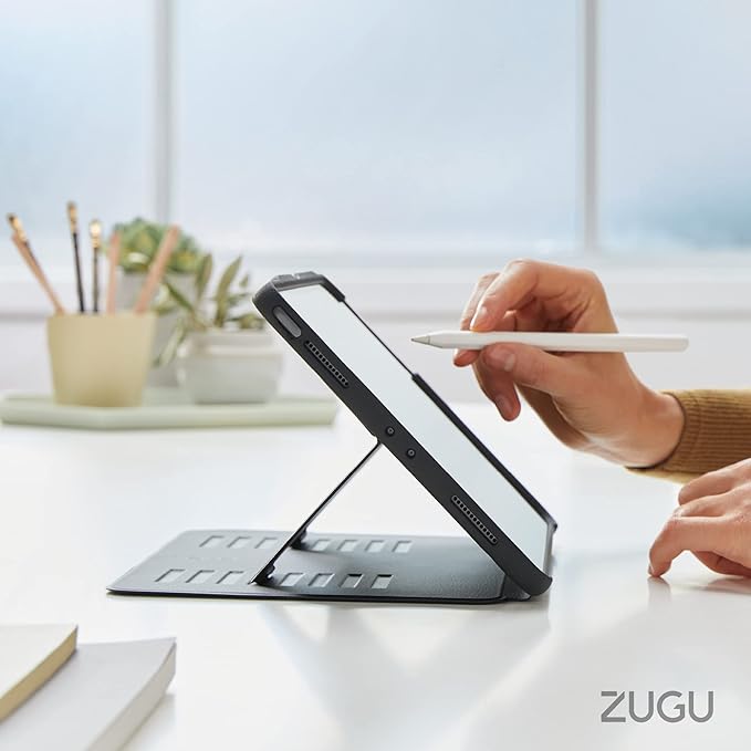 ZUGU CASE for iPad Air 11 (M3 2025 / M2 2024) iPad Air 4 & 5 10.9 Inch (2020/2022) - Protective, Ultra Thin, Magnetic Stand, Sleep/Wake Cover with Apple Pencil Charging & Storage - Pine