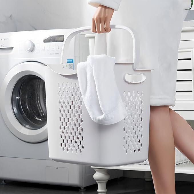 4-Tier Rolling Laundry Hamper Cart with Wheels & Removable Baskets – Tall Laundry Sorter Storage Organizer for Clothes, Bathroom, Bedroom – Free Standing Slim Laundry Basket Rack