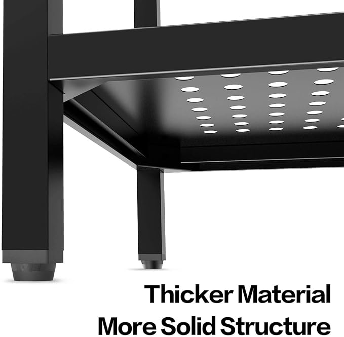26" Freestanding Stainless Steel Utility Sink, Single Bowl Kitchen Sinks w/Storage Shelve, Black Heavy Duty Sinks with Cold & Hot Water Pipe for Commercial Laundry Room Farmhouse, 12-Gallon Basin