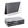 Magnetic Makeup Palette with Clear Top, 3Pack Empty Eyeshadow Pan Dispensing Storage Box with 60Pcs Adhesive Metal Stickers for DIY Cosmetics Lipstick Blush Powder-7.87”X5.51”Palette
