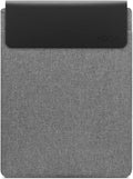 Lenovo Slim Laptop Sleeve 14 Inch Notebook/Tablet - Compatible with MacBook Air/Pro - Eco-Friendly Lightweight Case with Accessory Pocket & Magnetic Closure - Grey
