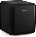 Cooluli Curve 1.7 cu ft Mini Fridge - Small Refrigerator for Bedroom, Office, College Dorm Room - Smart Temperature Control (Black, 1.7 cu.ft)