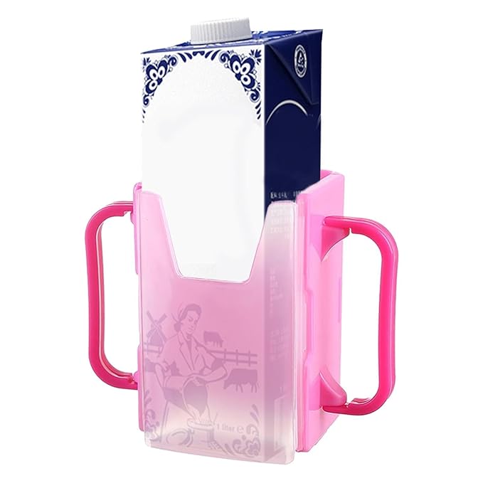 Generic Children's Milk Box Holder - No Spill, Extendable, Portable Juice Box Holder for Home, Car, Traveling