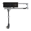 Docking Drawer Blade in-Drawer Outlet, Integrated Safety Shutoff, (2) 30W USB-C & (2) 15 amp AC, Black