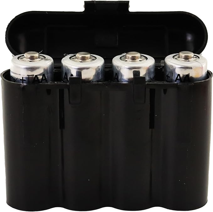 Powertron Batteries 3 Pack AA/AAA / CR123A Black Battery Holder Storage Cases