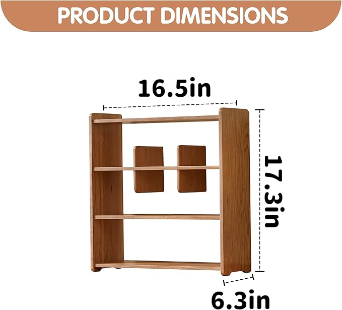 Coffee Cup Holder for Countertop Walnut Wood Coffee Mugs Holder for Kitchen Mug Display Rack (4-Tier wood B)