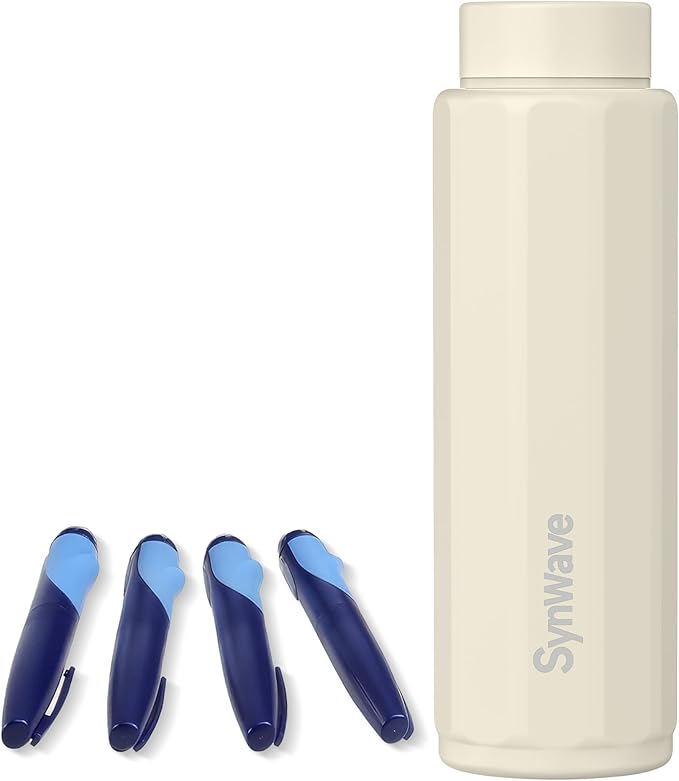 Synwave Insulin Cooler Travel Case for 3–4 Pens,Medication Cooler for Travel with Anti-Bulging Gel Ice Pack,TSA Approved,Non-Charging Cooling
