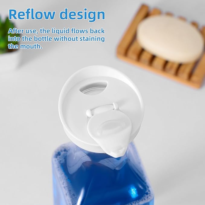 Laundry Detergent Dispenser,54oz Fabric Softener Dispenser,Plastic Liquid Laundry Detergent Container,Laundry Detergent Organizer for Laundry Room Organization with 4 Labels,2 Pack