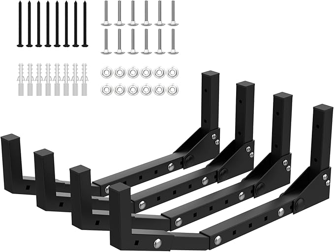 WALMANN Wall Mount Kayak Storage Rack, Kayak Hooks for Garage Wall Hangers for Kayak, Surfboard, Skiis, Snowboard, Paddle Board