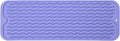 Silicone Dish Drying Mat for Multiple Usage,Easy clean,Eco-friendly,Heat-resistant Silicone Mat for Kitchen Counter,Sink,Bar,Bottle,or Cup Light Purple M 17 inches x 6 inches