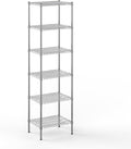 18" Deep x 24" Wide x 86" Height Wire Shelving Kit | 6-Tier | NSF Commercial Storage Rack Unit
