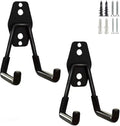 SMARTOLOGY Heavy-Duty Utility Hooks, Wall Hanger, Small 2 Pack, 3 inch Long 2.5 inch Wide, for Garage, Indoor and Outdoor, Ladder Hanger Accessories