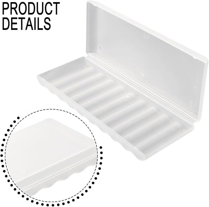 AAA Battery Storage Case Holder Box Battery Plastic Case 10 Slots AA AAA Storage Organizer PP Material Secure Closure Portable Compact Battery Holder Box(AA-10 Slots)