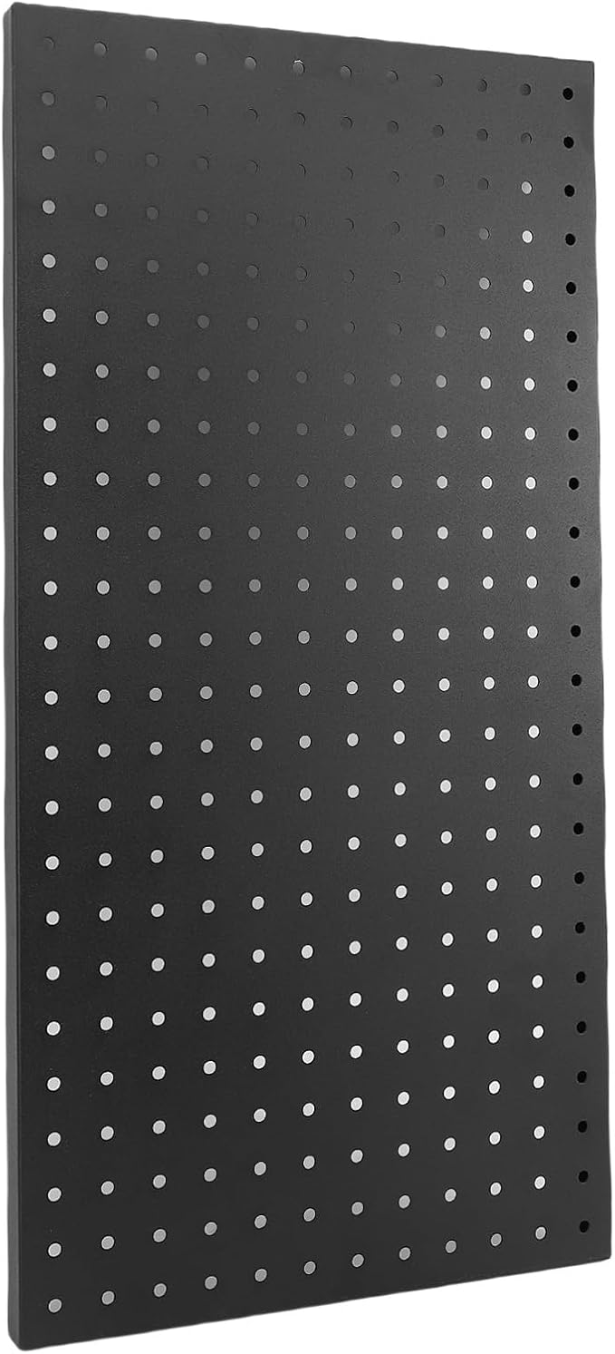 Keenso Pegboard Accessories, Metal Wall Panels Set with Hooks and Bins, Customizable Tool Storage System for Garage and Workbench