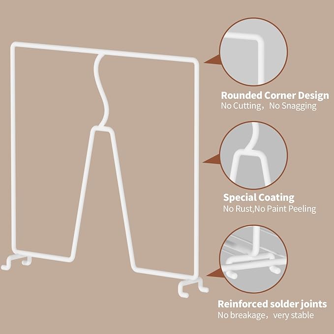 Wire Shelf Dividers for Closet: Tall 16 Pack 12-Inch Deep Adjustable Organizer for Shelves,Metal Rack Separator for Clothes, Purses & Bags，No Tool