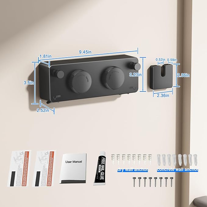 Retractable Clothesline Indoor, Non-Sagging Twin Clothes Line Retracting Outdoor Heavy Duty Clothes Drying Laundry Line Wall Mounted Stainless Steel Double Line-13.8 ft(Black)