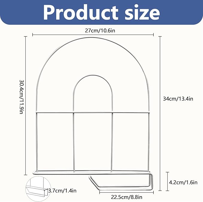 8-Pack 12" Tall Shelf Dividers - Closet Shelf Organizer - Easy to Install - No Tool - White PE Coating Steel