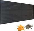 Yuzzy Slat Wall Paneling 4 x 8ft, Garage Slatwall Panel Wall Storage Systems, Heavy Duty PVC Garage Wall Organization (Black)