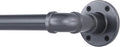 Industrial Curtain Rod, Curtain Rods for Windows 28 to 48 Inch, Rustic Wrap Around Curtain Rod, Fits Blackout Curtain, Indoor and Outdoor, Size: 30-48 Inch