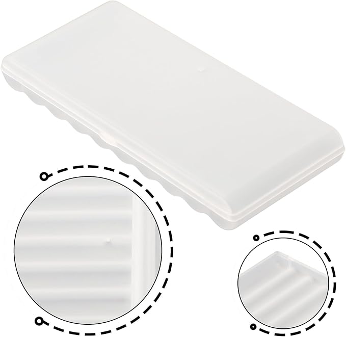 AAA Battery Storage Case Holder Box Battery Plastic Case 10 Slots AA AAA Storage Organizer PP Material Secure Closure Portable Compact Battery Holder Box(AAA-10 Slots)
