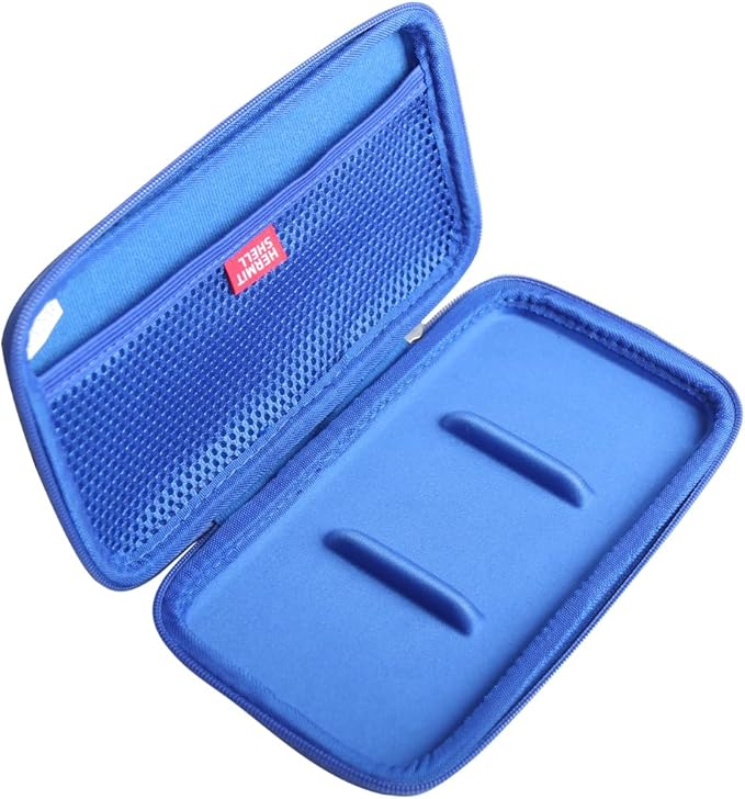 Hermitshell Hard Travel Case for Samsung T7 Shield 2TB / 1TB / 4TB, Portable SSD, USB 3.2 Gen2 External Solid State Drive (Blue, Case for 3 Hard Drives)