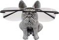 Top Brass Cute French Bulldog Eyeglass Holder – Whimsical Reading Glasses Stand – Funny Desk Nightstand Rack Display Organizer – Frenchie Puppy Dog Pet Decor