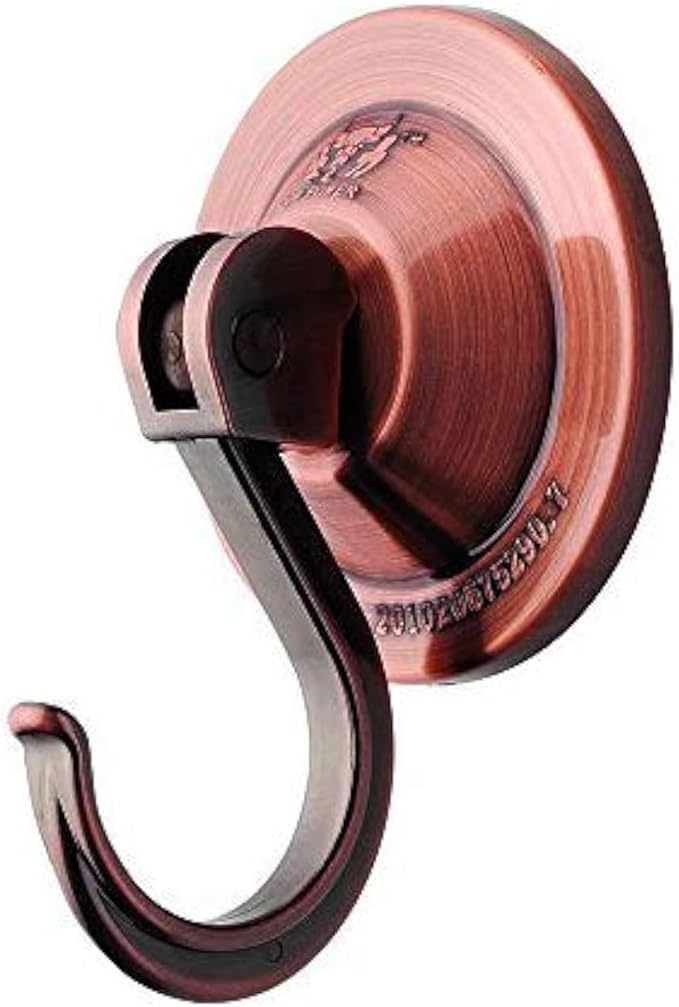 Suction Cup Hooks, 4-Pack Vacuum Wreath Hangers for Flat Smooth Wall Surface, Copper