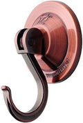 Suction Cup Hooks, 4-Pack Vacuum Wreath Hangers for Flat Smooth Wall Surface, Copper